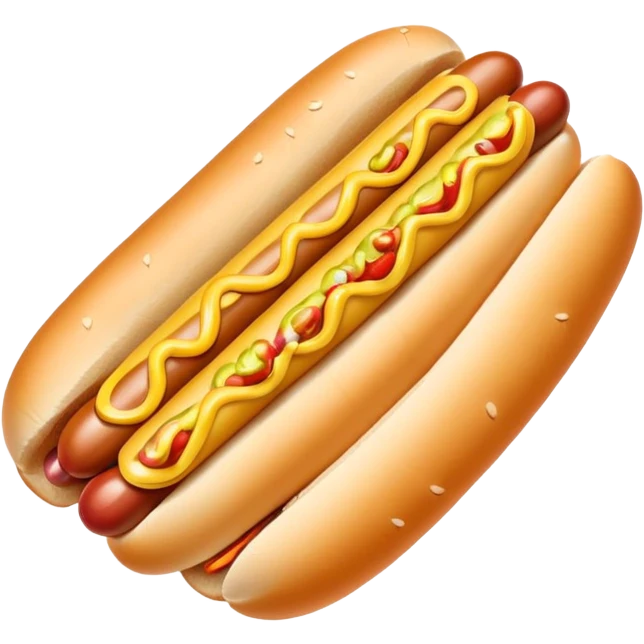 American hot dog street food with muted tones emoji