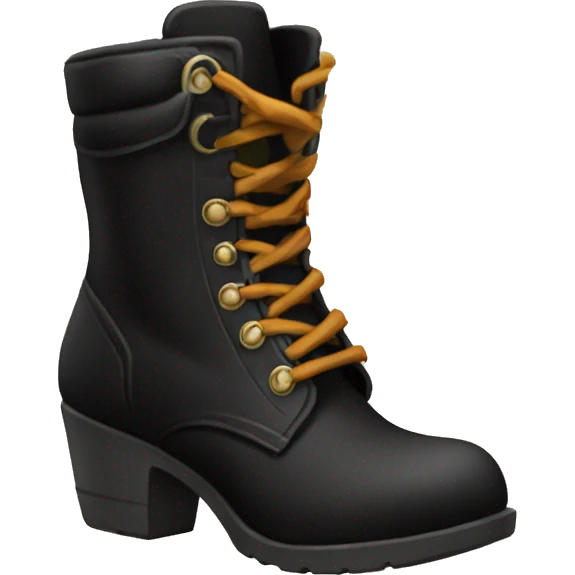 Botas negras  emoji