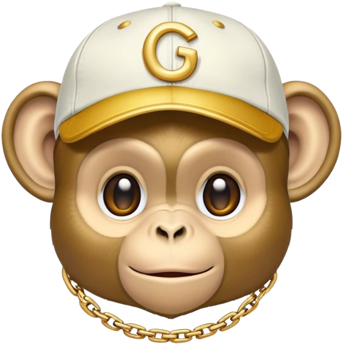 Hip hop monkey emoji