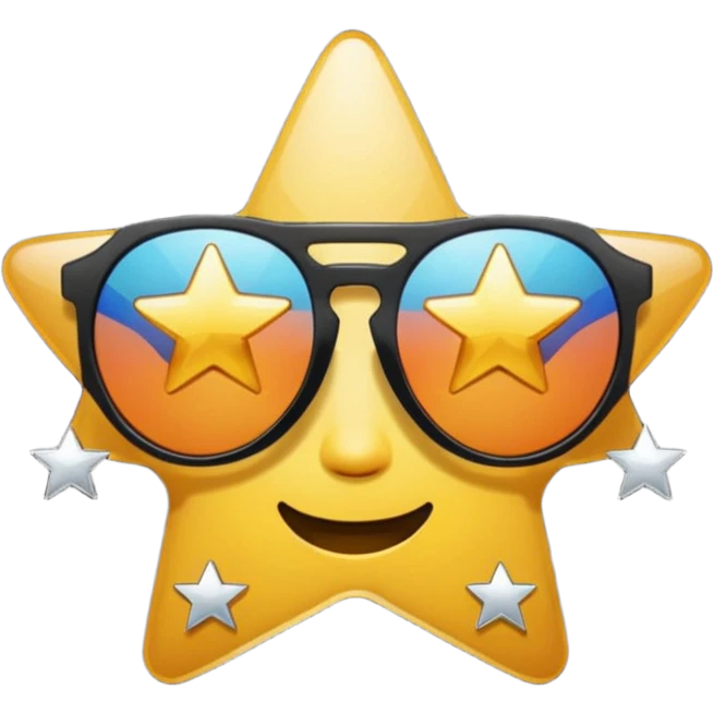 star shape sunglasses emoji