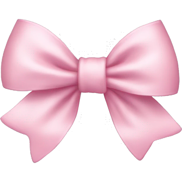 Light pink bow  emoji