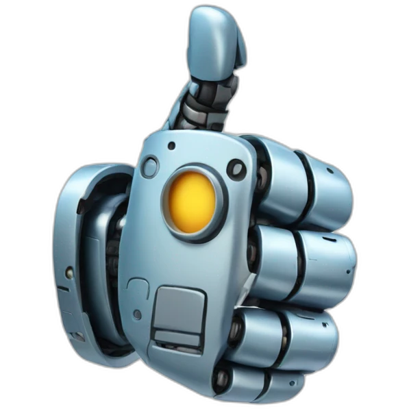 robot hand thumb up emoji
