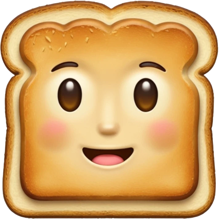 toast without eyes emoji