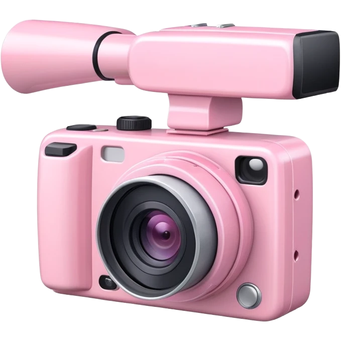 Light pink video camera emoji
