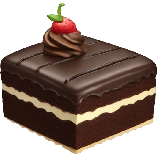 cake with chocolate  emoji