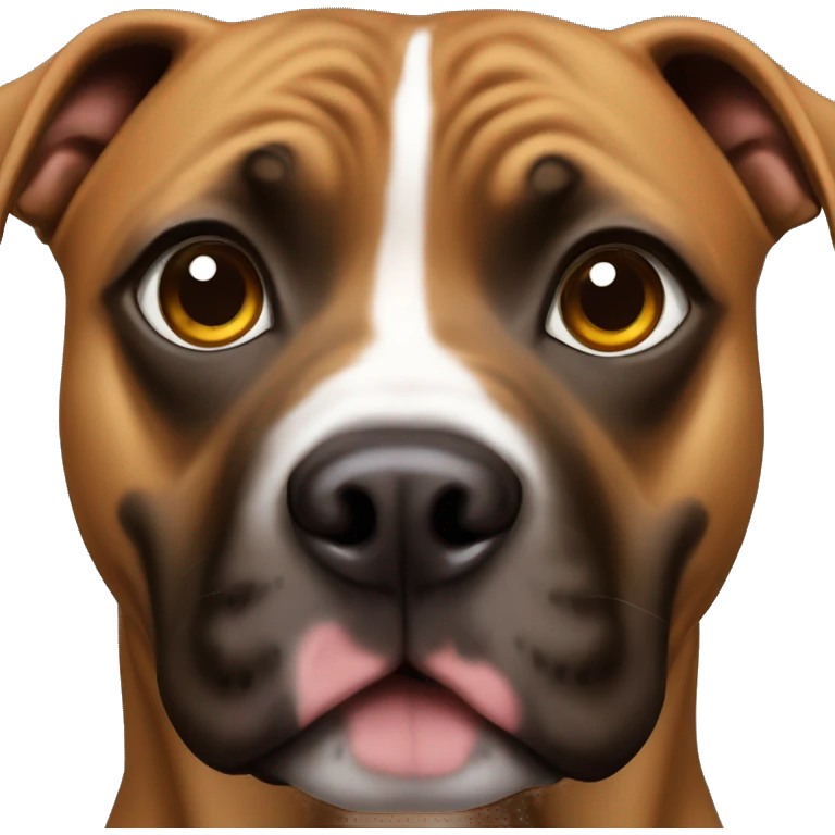 Dog Pitt bull and verons eyes  emoji