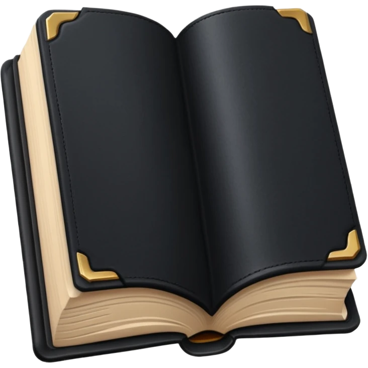 open book with completely black pages emoji