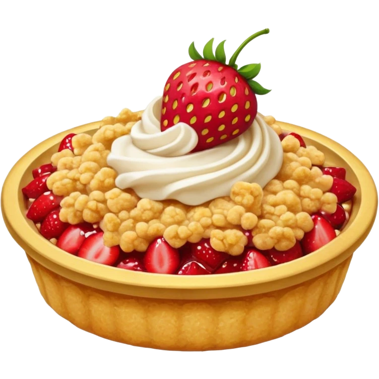 strawberry crumble emoji