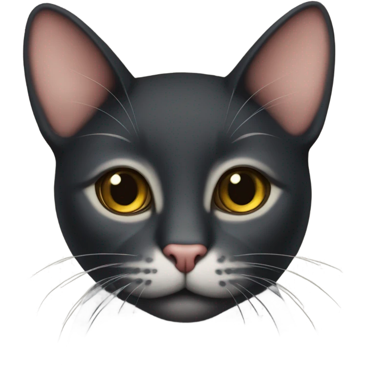 Gato negro gordo emoji