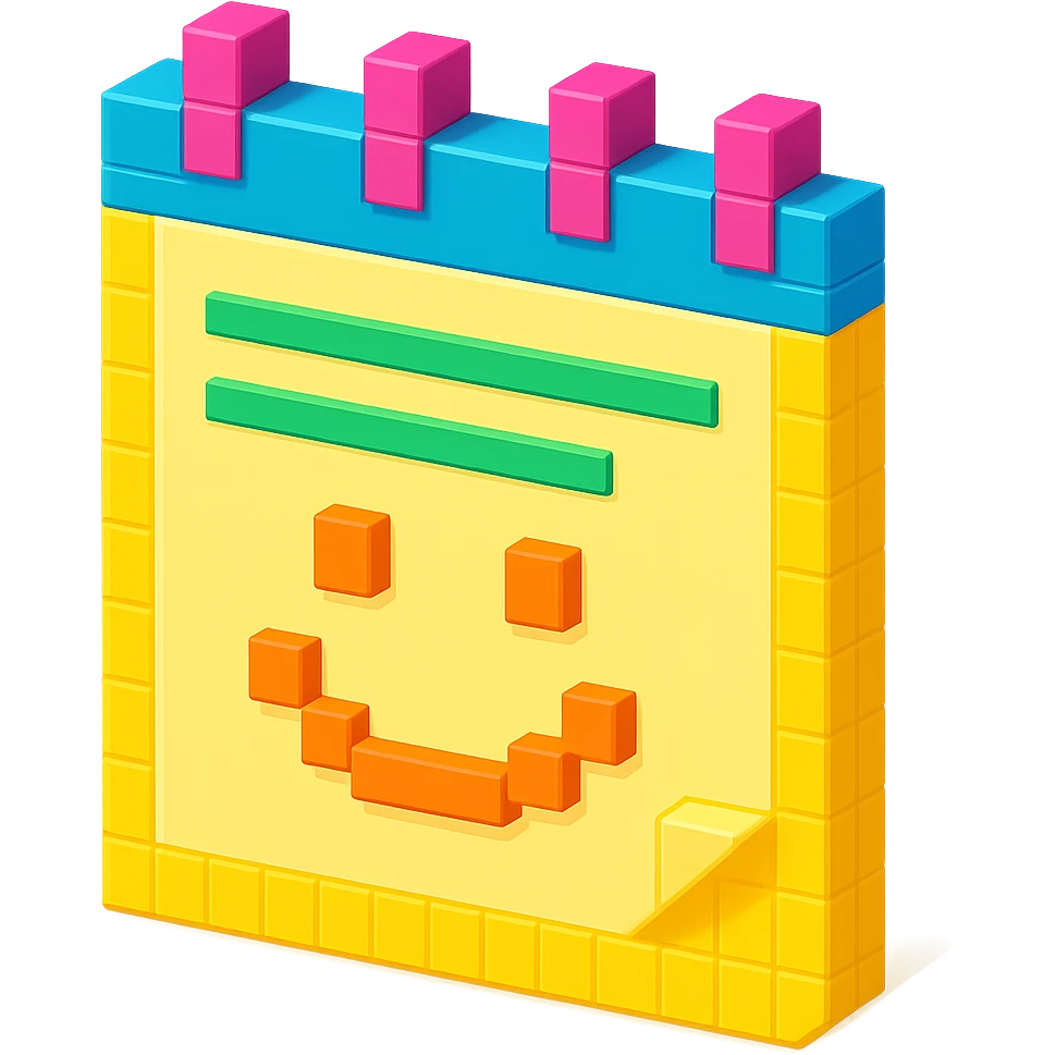 simple planner page happy emoji