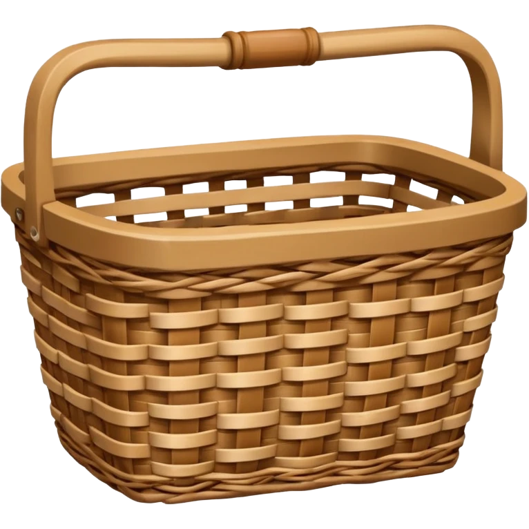 patterned empty wicker basket emoji
