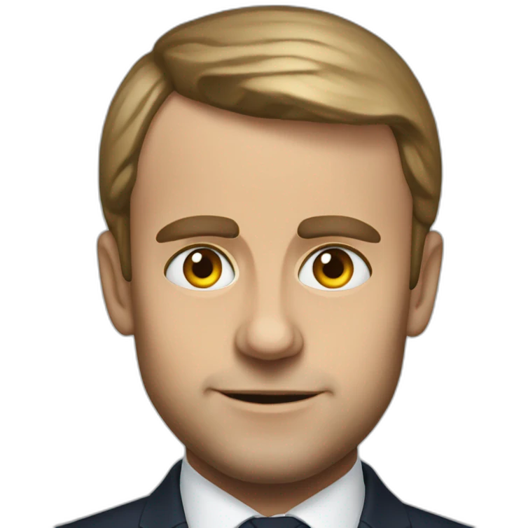 macron cross eyes emoji
