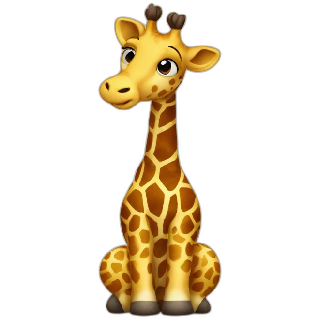 Giraffe read the bible emoji