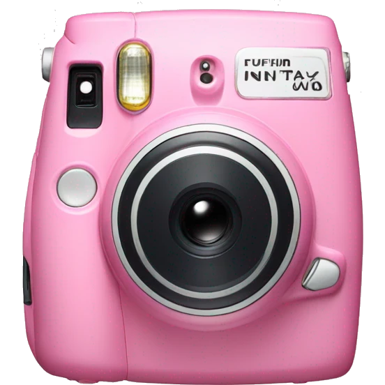 fujifilm pink instax camera  emoji