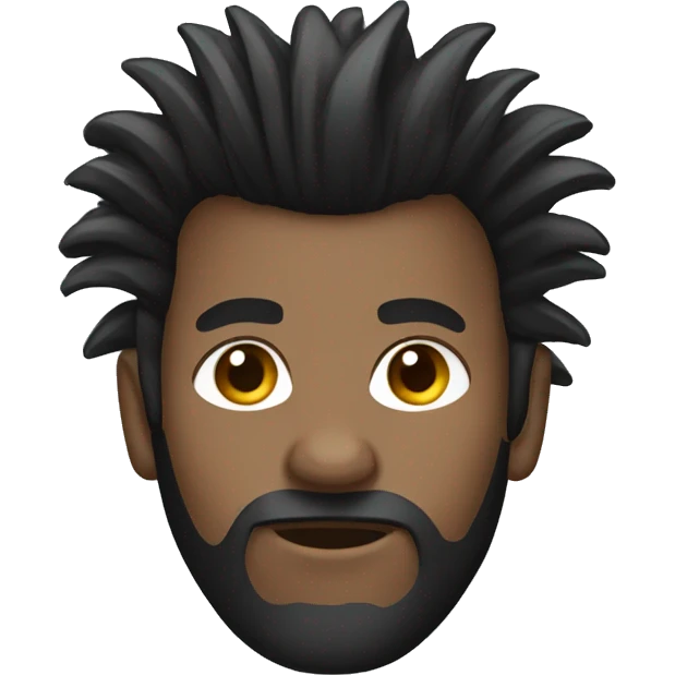 black mohawk hair emoji