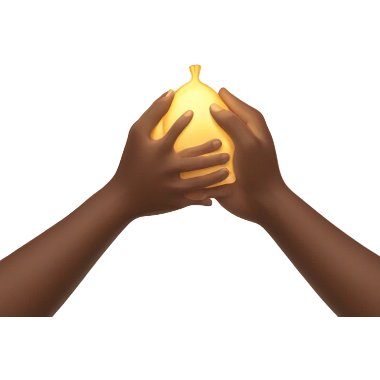 Life in someones hands emoji