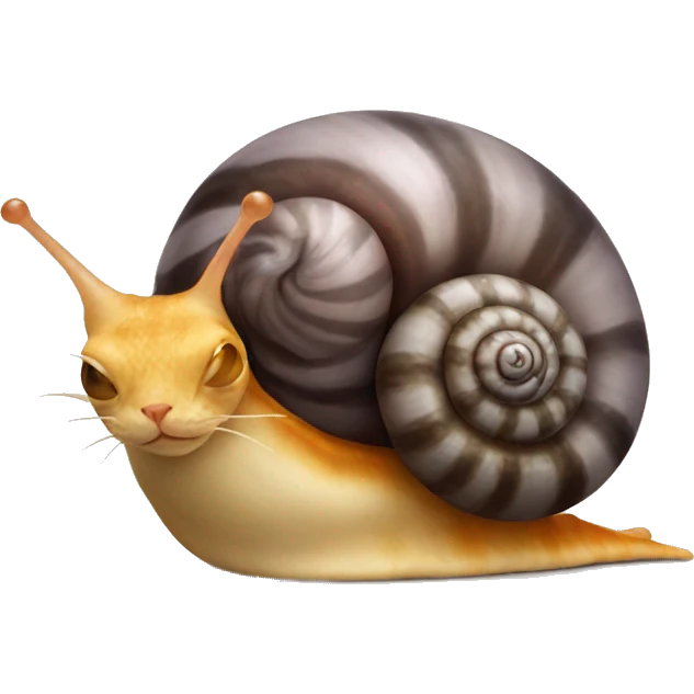 Cat snail emoji
