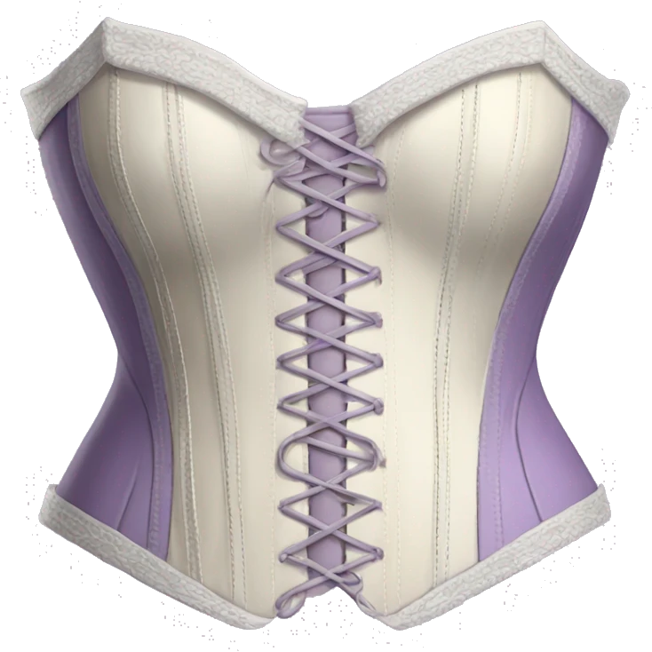 Lilac ivory corset  emoji
