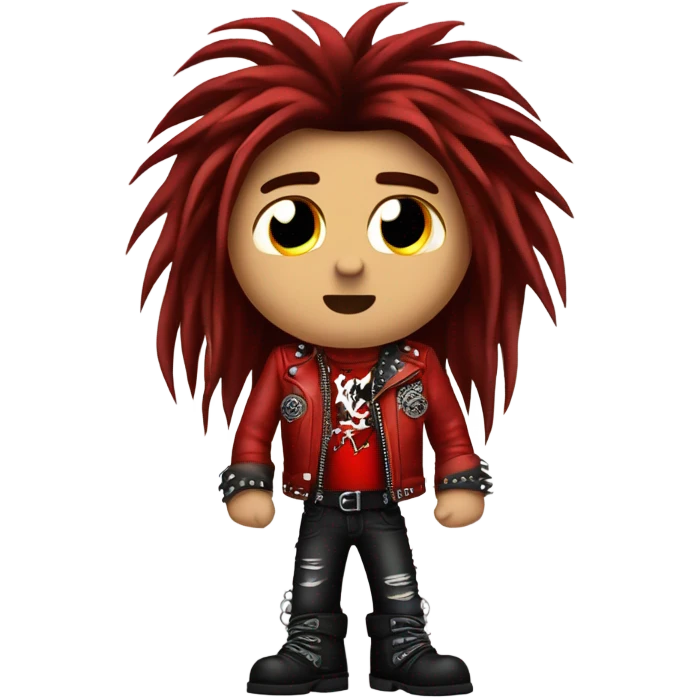 heavy metal dude red emoji