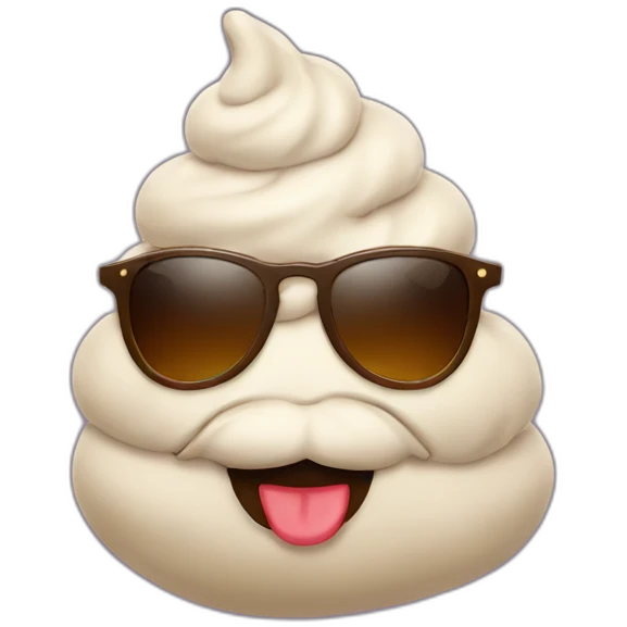 poo with sunglasses emoji