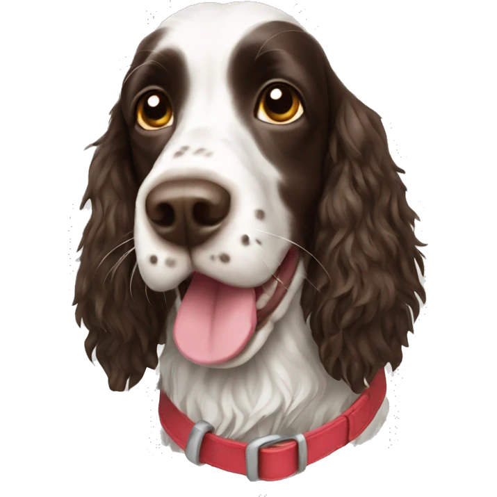 English springer spaniel dog emoji
