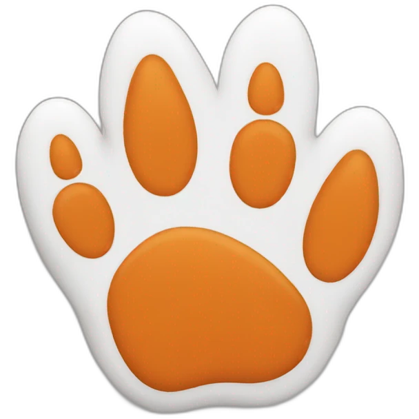 fox paw emoji