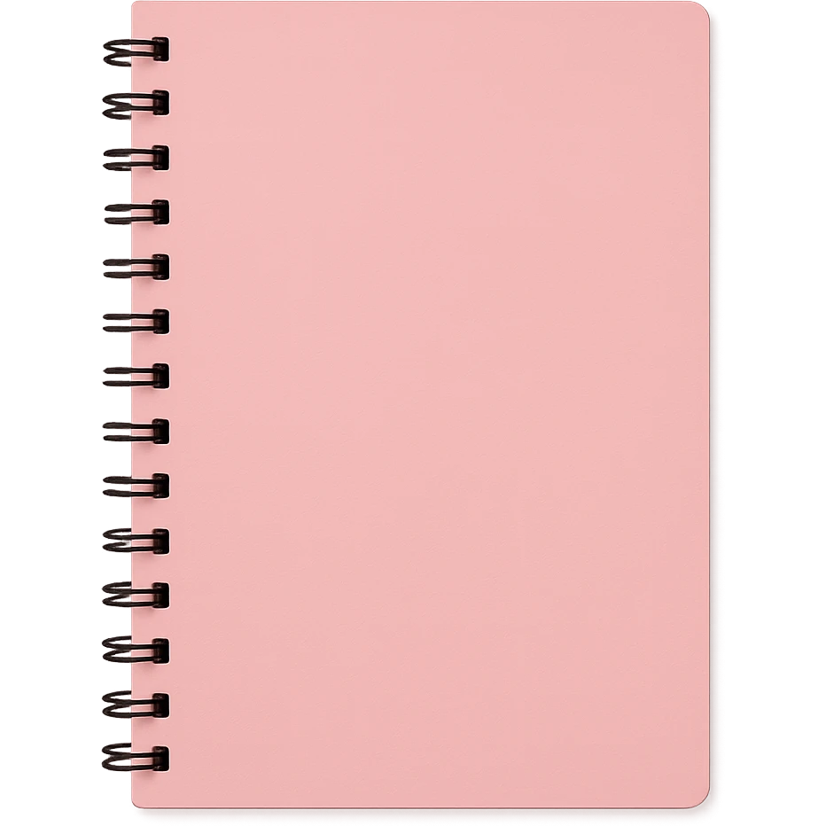 pink notebook emoji