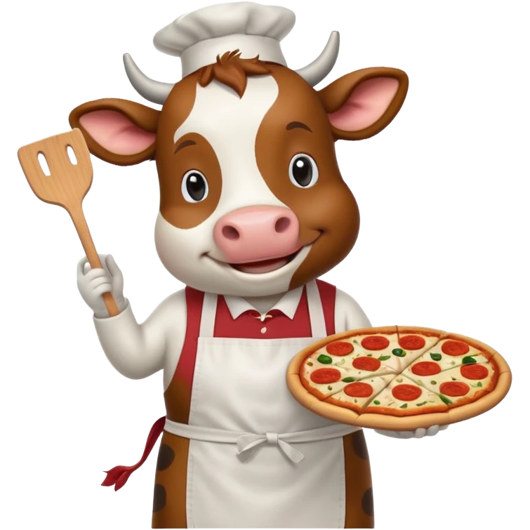 cow making pizza  emoji