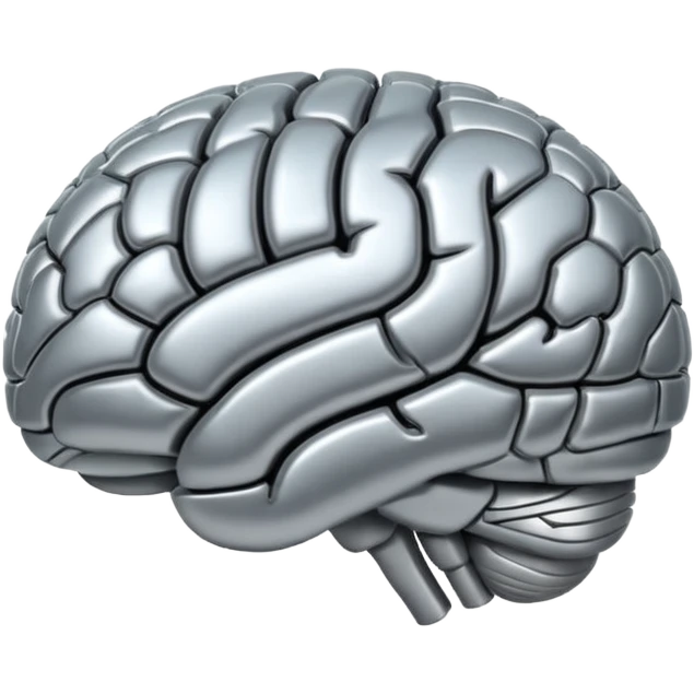 Thinking brain emoji