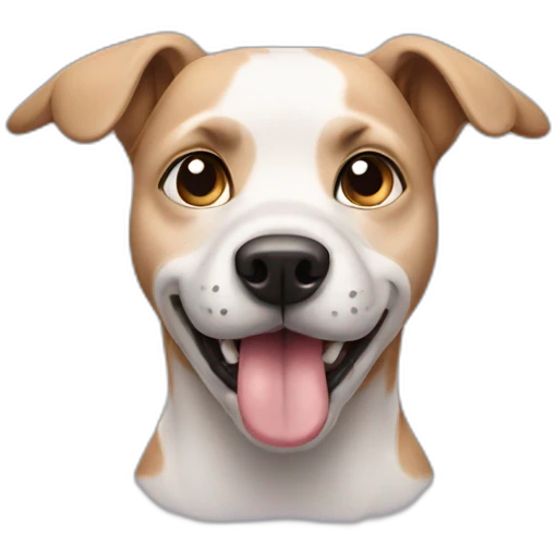 Dog with broken ear emoji