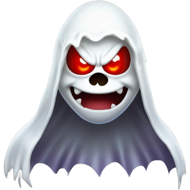 Mario as ghost vampire angry emoji