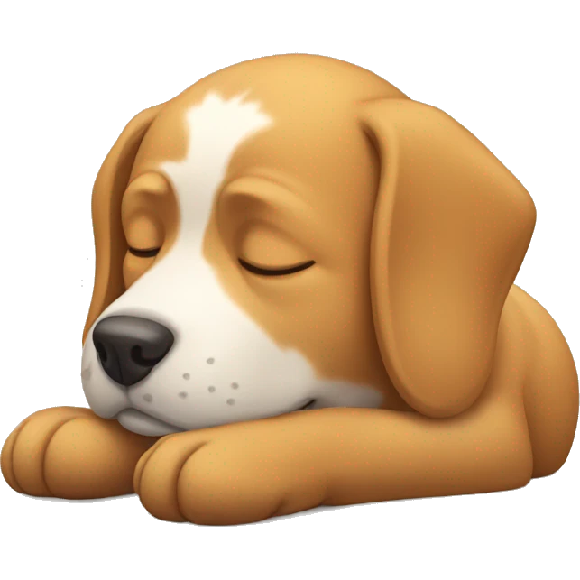 Dog sleeps emoji