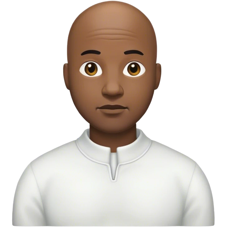 Bald black man emoji