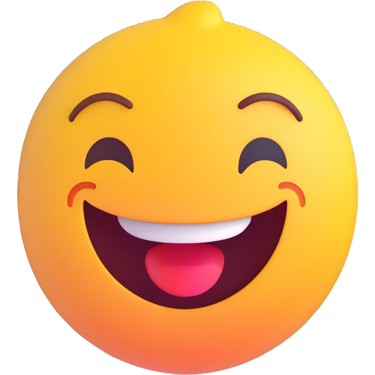 cartoon sticker of a proud and smirking emoji, colorful and cheerful, no text, suitable for WhatsApp and Instagram emoji