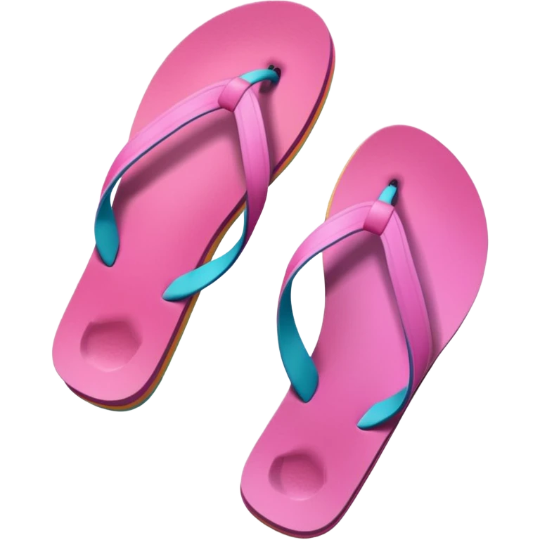 Pink Colorful Flip Flops emoji