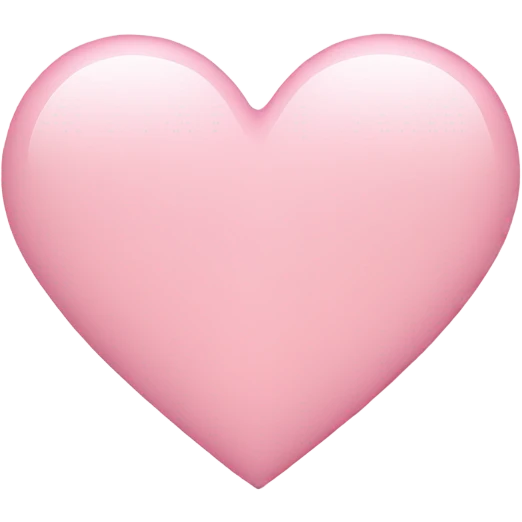 Light pink heart emoji