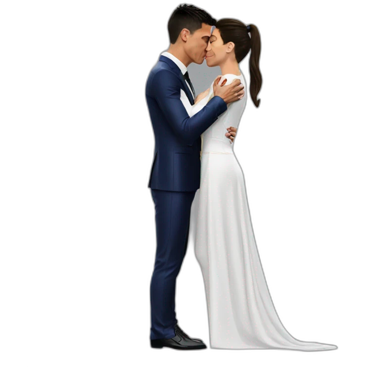 cristiano ronaldo kiss lionel messi real madrid barcelona emoji