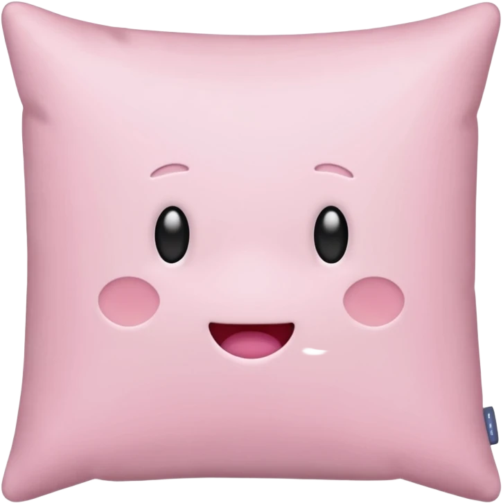 Hey regular light pink pillow with no design emoji