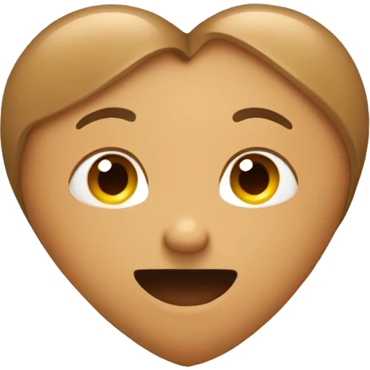 Light brown heart  emoji