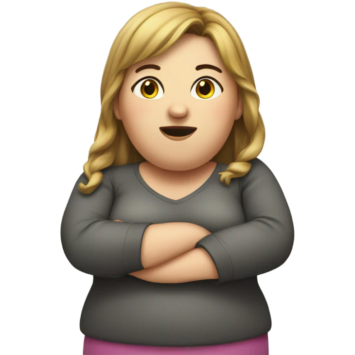 Obese girl emoji