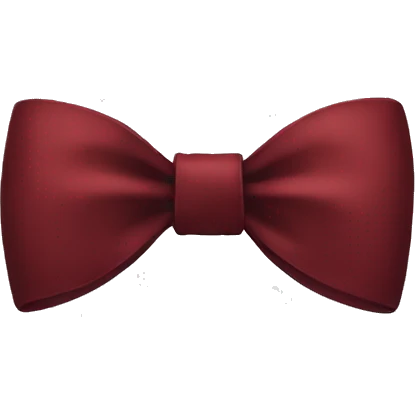 Dark red bow  emoji
