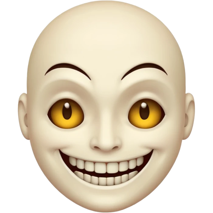 Muzan creepy smile face emoji