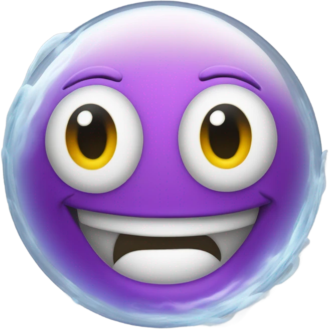 A bubble full of smoke and a smile emoji