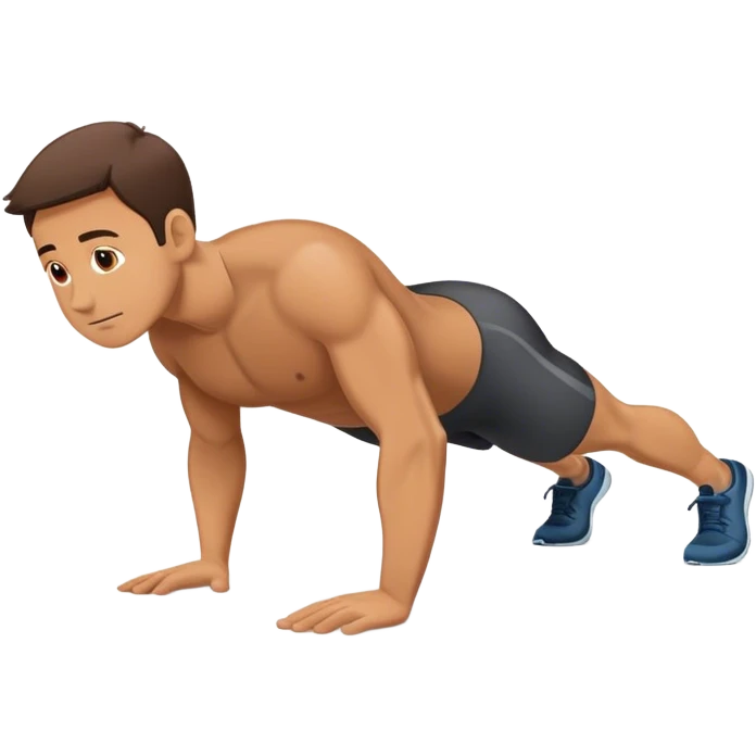 male plank exercise emoji