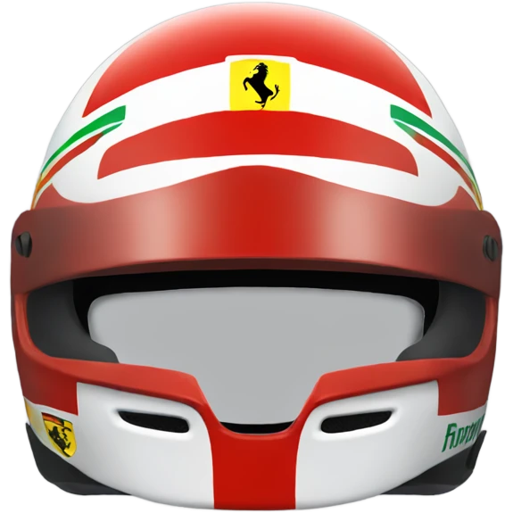 Ferrari F1 helmet  emoji