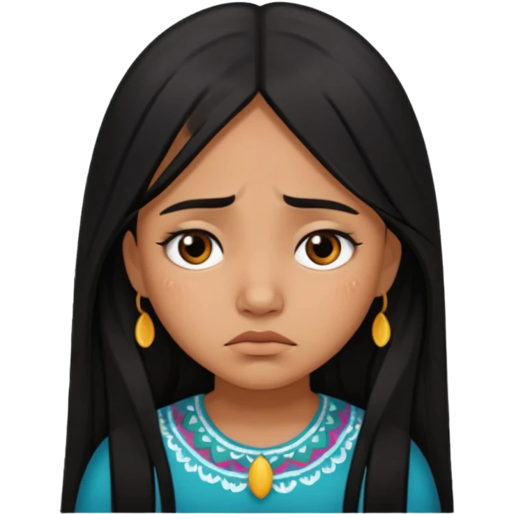 sad mexican girl emoji