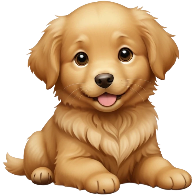 Golden retriever puppy emoji