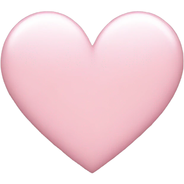 light pink heart emoji
