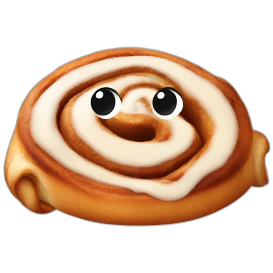 cinnamon roll head emoji