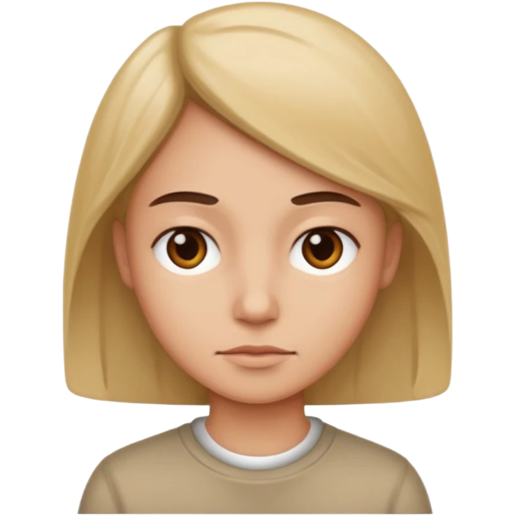 not smiling person emoji